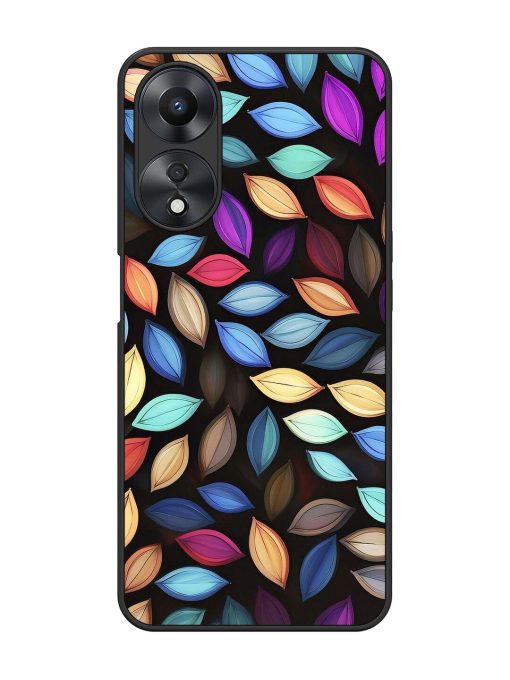 Colorful Kaleidoscope Glossy Soft Edge Case for Oppo A58 Chachhi