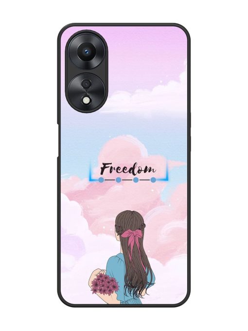 Skyward Dreams Glossy Soft Edge Case for Oppo A58 Chachhi