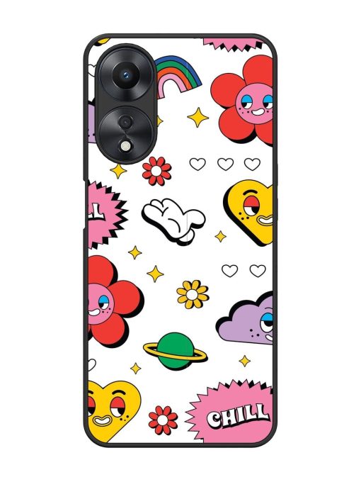 Whimsical Wonderland Glossy Soft Edge Case for Oppo A58 Chachhi