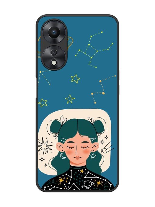 Cosmic Daydreamer Glossy Soft Edge Case for Oppo A58 Chachhi