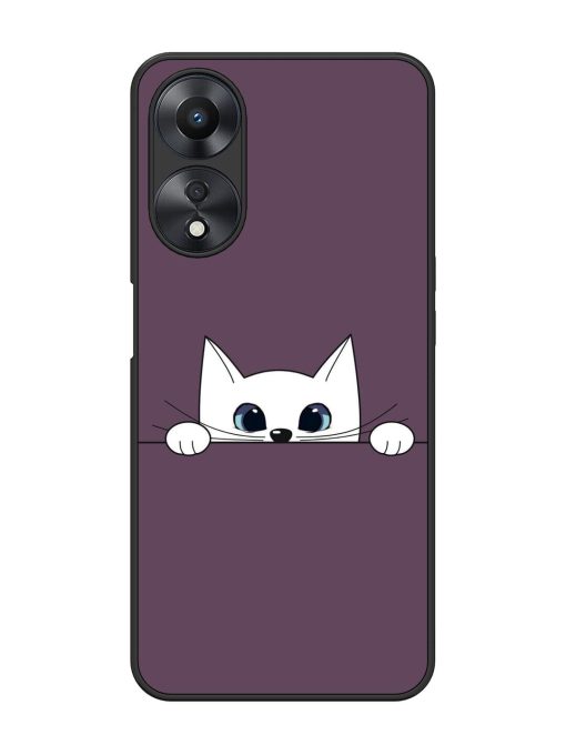 Peek-A-Boo Kitty Glossy Soft Edge Case for Oppo A58