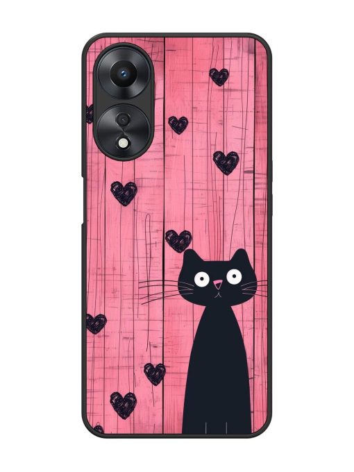 Feline Valentine'S Day Glossy Soft Edge Case for Oppo A58 Chachhi