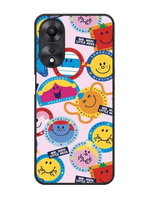 Whimsical Mr. Men & Little Miss Glossy Soft Edge Case for Oppo A58