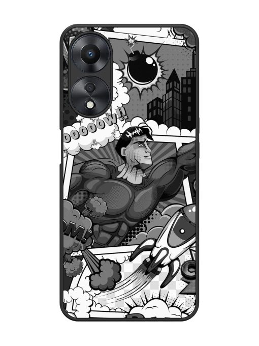 Comic Book Chaos Glossy Soft Edge Case for Oppo A58