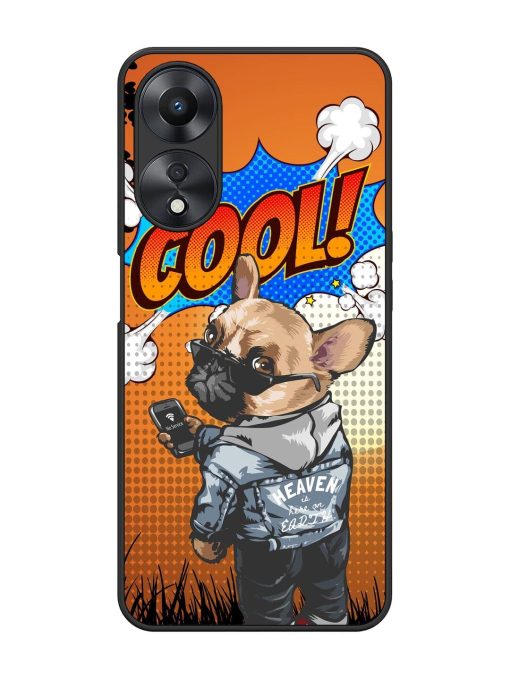 Cool Pup Glossy Soft Edge Case for Oppo A58 Chachhi