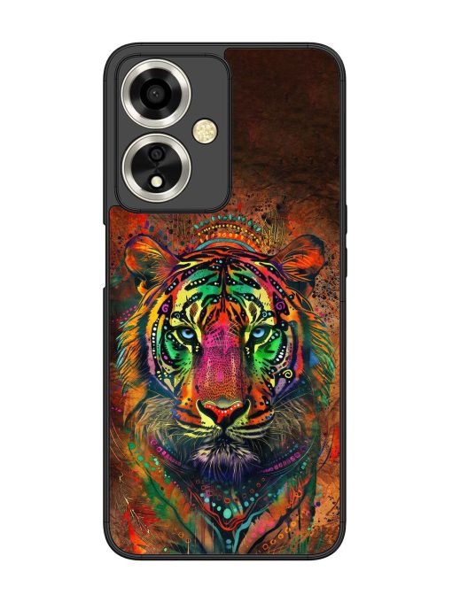 Cosmic Tiger Glossy Soft Edge Case for Oppo A59 (5G) Chachhi