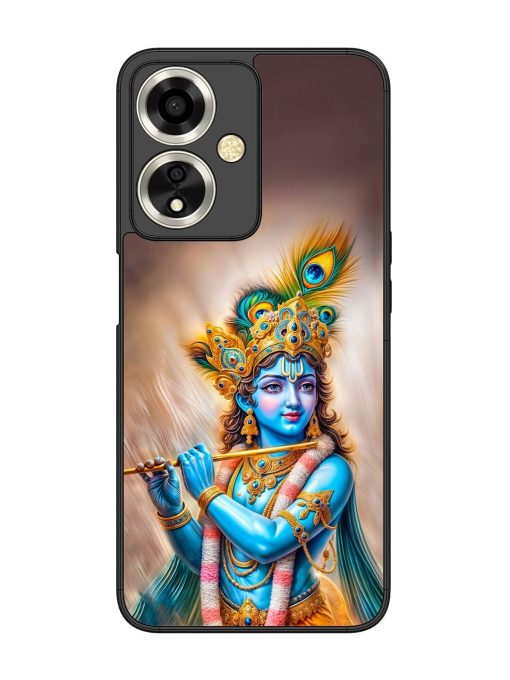 Divine Krishna Glossy Soft Edge Case for Oppo A59 (5G) Chachhi