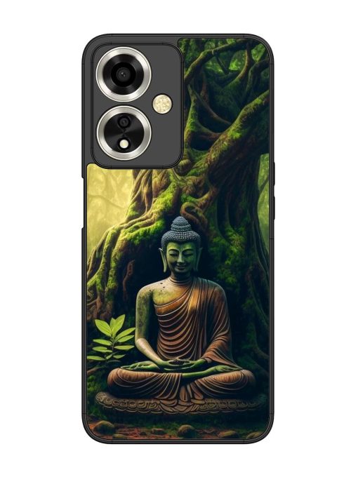 Green Buddha Art Glossy Soft Edge Case for Oppo A59 (5G) Chachhi