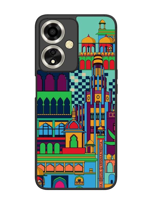 Indian Tapestry Glossy Soft Edge Case for Oppo A59 (5G) Chachhi