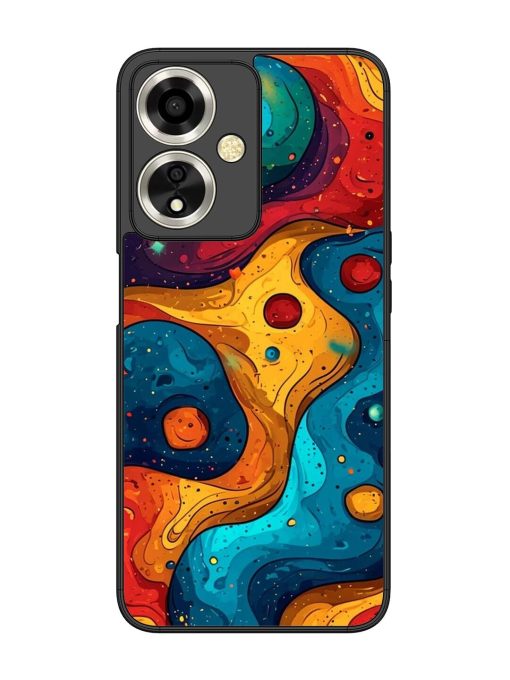 Cosmic Swirl Glossy Soft Edge Case for Oppo A59 (5G) Chachhi