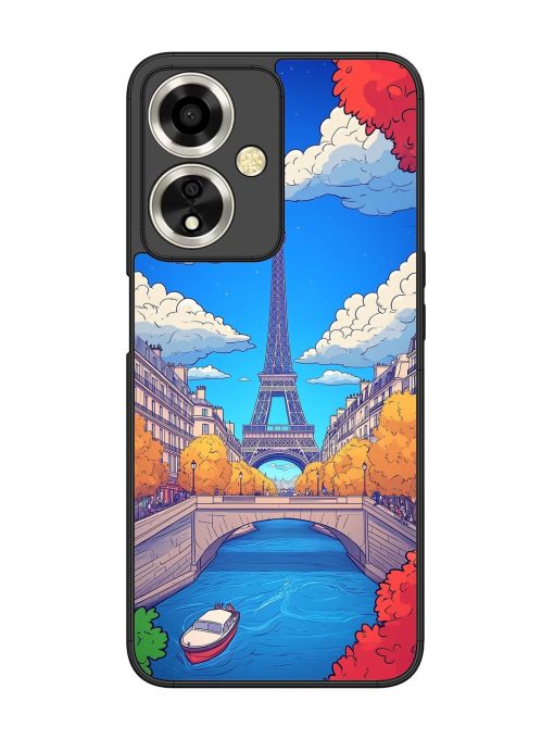 Parisian Panorama Glossy Soft Edge Case for Oppo A59 (5G) Chachhi