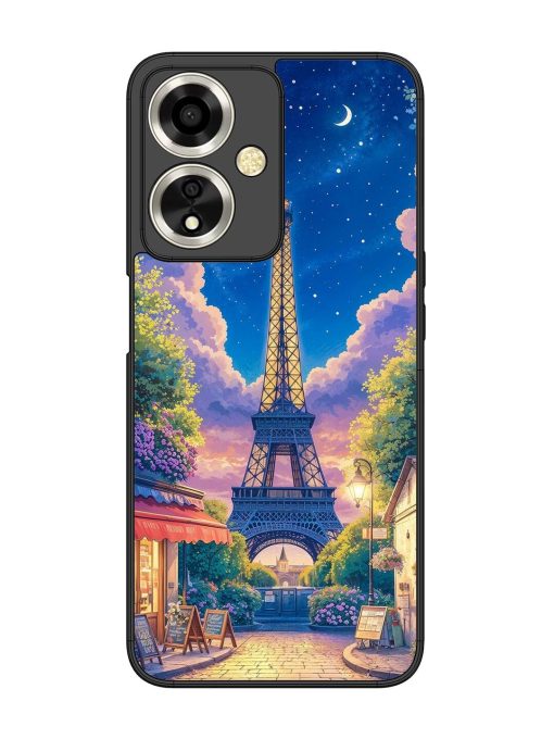 Twilight In Paris Glossy Soft Edge Case for Oppo A59 (5G) Chachhi