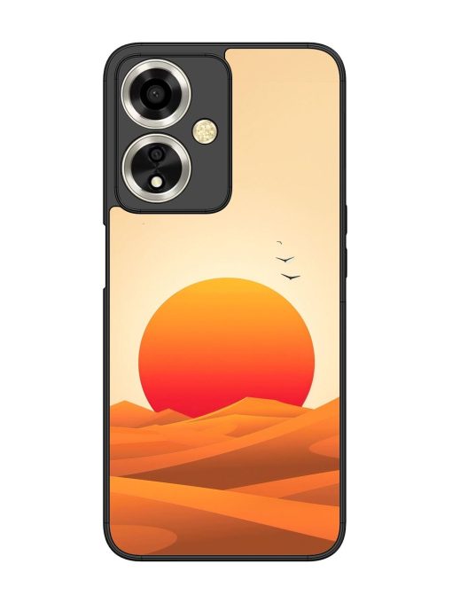 Desert Sunset Glossy Soft Edge Case for Oppo A59 (5G) Chachhi