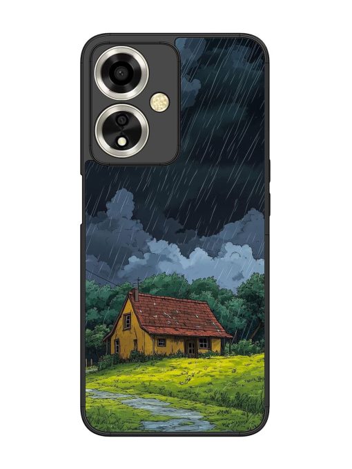 Rainy Day Retreat Glossy Soft Edge Case for Oppo A59 (5G) Chachhi