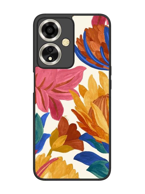 Blooming Tapestry Glossy Soft Edge Case for Oppo A59 (5G) Chachhi