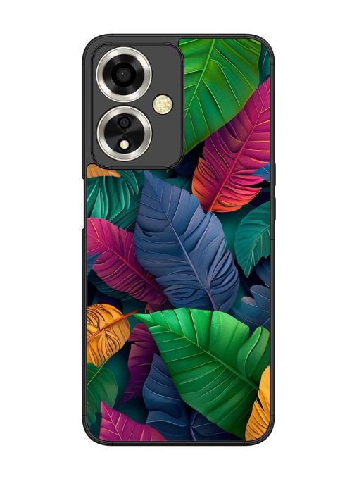 Tropical Tapestry Glossy Soft Edge Case for Oppo A59 (5G) Chachhi