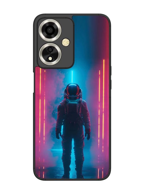 Neon Astronaut Glossy Soft Edge Case for Oppo A59 (5G) Chachhi