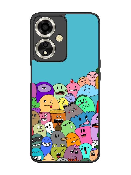 Monster Mash Glossy Soft Edge Case for Oppo A59 (5G) Chachhi