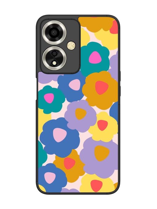 Flower Power Glossy Soft Edge Case for Oppo A59 (5G) Chachhi