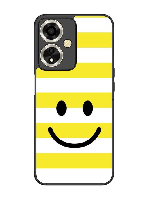 Smiling Stripes Glossy Soft Edge Case for Oppo A59 (5G) Chachhi