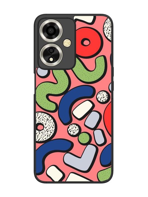 Groovy Geometric Shapes Glossy Soft Edge Case for Oppo A59 (5G)