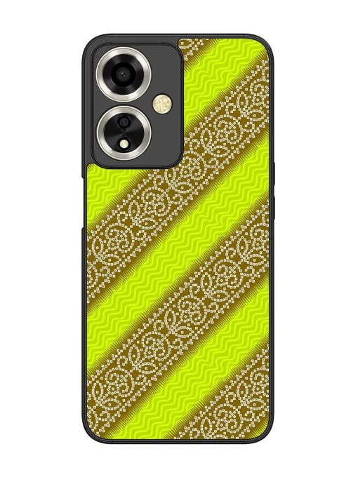 Golden Bandana Bliss Glossy Soft Edge Case for Oppo A59 (5G) Chachhi