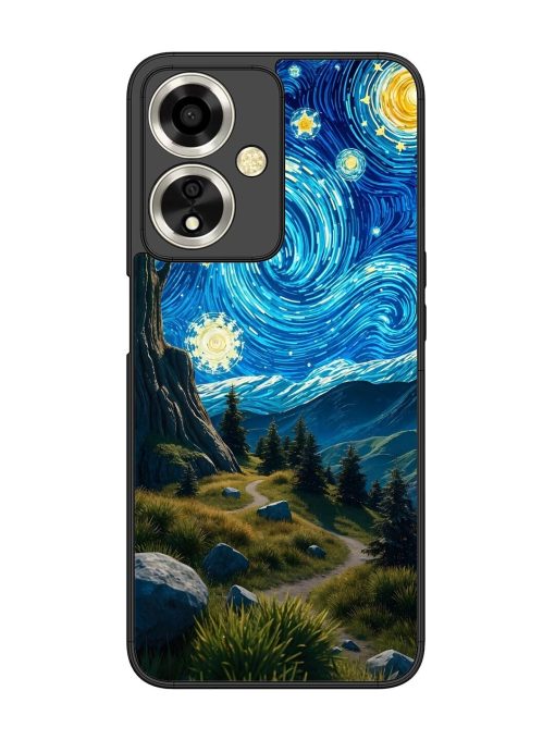 Starry Night In The Shire Glossy Soft Edge Case for Oppo A59 (5G) Chachhi