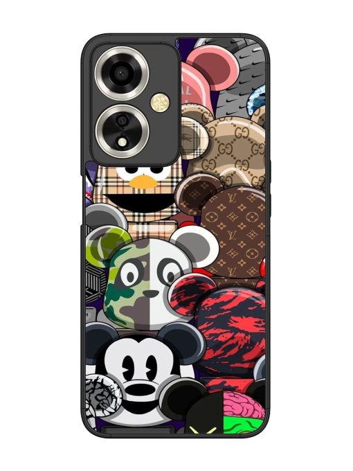 Streetwear Bearbrick Extravaganza Glossy Soft Edge Case for Oppo A59 (5G) Chachhi