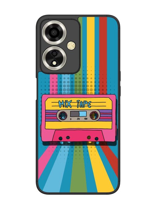 Retro Cassette Tapes Glossy Soft Edge Case for Oppo A59 (5G)