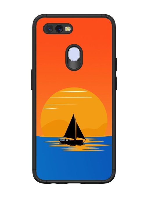 Sunset Sail Glossy Soft Edge Case for Oppo A5S Chachhi