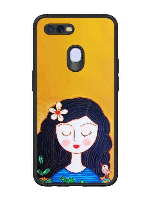 Girl Illustration Glossy Soft Edge Case for Oppo A5S Chachhi