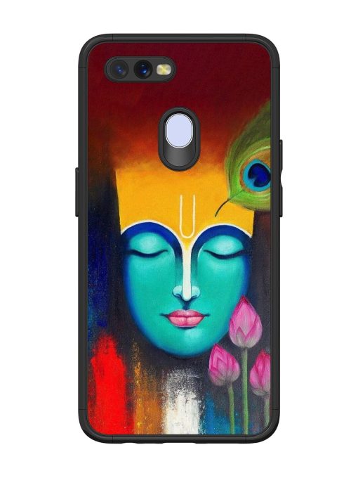 Divine Tranquility: The Face Of Krishna Glossy Soft Edge Case for Oppo A5S Chachhi