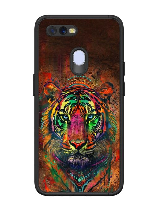 Cosmic Tiger Glossy Soft Edge Case for Oppo A7 Chachhi