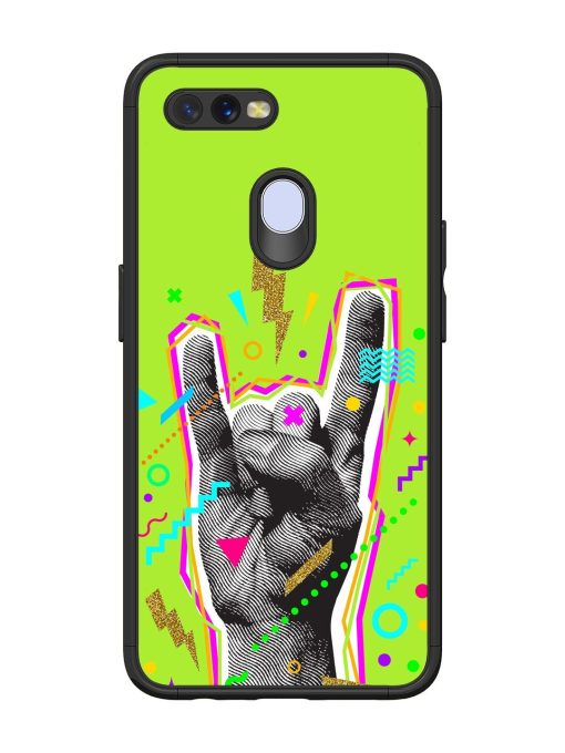 Neon Rock Glossy Soft Edge Case for Oppo A7 Chachhi