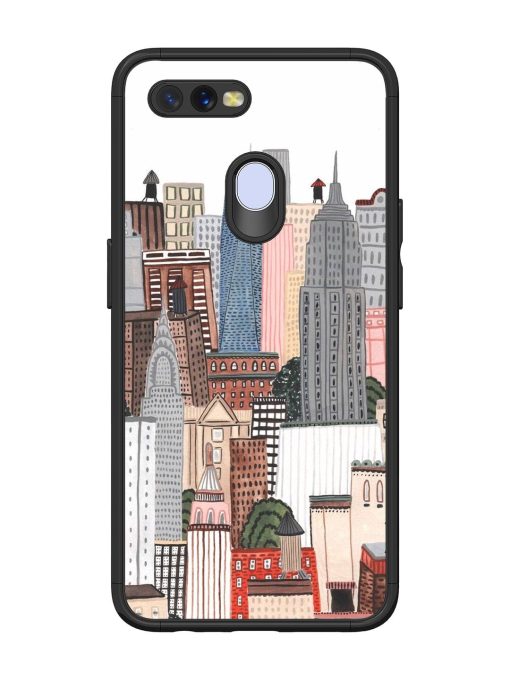 Cityscape Dreams Glossy Soft Edge Case for Oppo A7 Chachhi