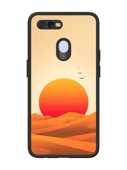 Desert Sunset Glossy Soft Edge Case for Oppo A7 Chachhi