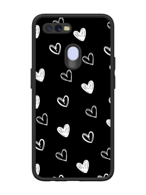 Scattered Hearts Glossy Soft Edge Case for Oppo A7 Chachhi