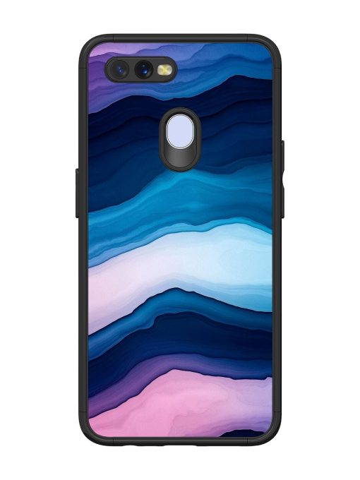 Oceanic Layers Glossy Soft Edge Case for Oppo A7 Chachhi