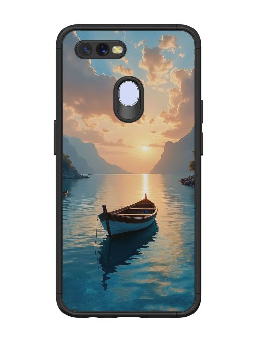 Serene Sunset Glossy Soft Edge Case for Oppo A7