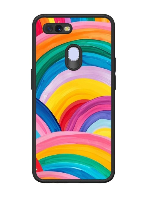 Rainbow Symphony Glossy Soft Edge Case for Oppo A7