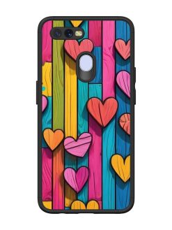 Rainbow Of Hearts Glossy Soft Edge Case for Oppo A7