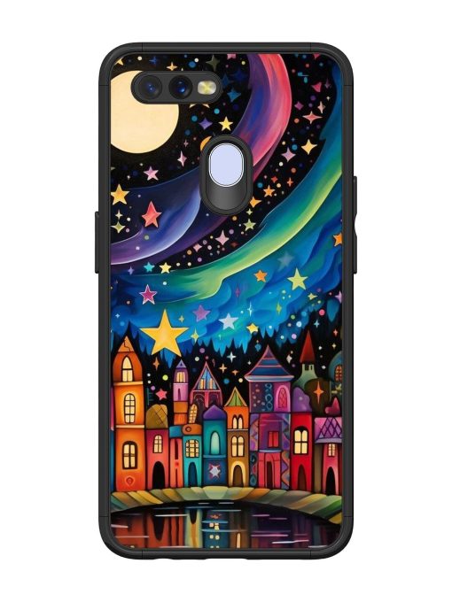 Starlit Village Glossy Soft Edge Case for Oppo A7 Chachhi