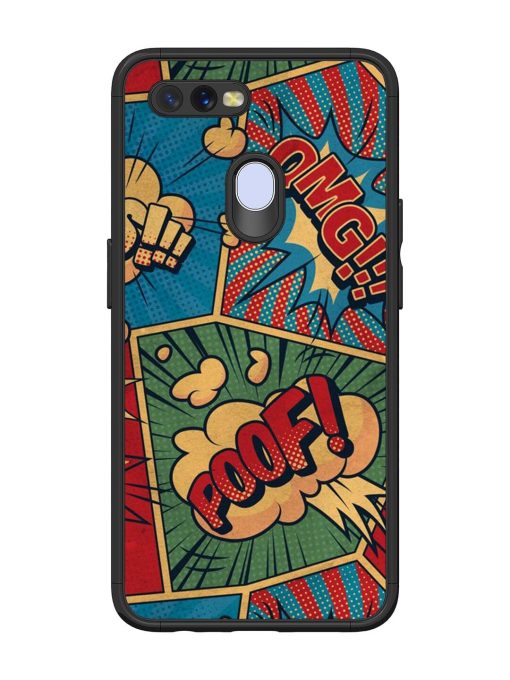 Comic Book Chaos Glossy Soft Edge Case for Oppo A7 Chachhi