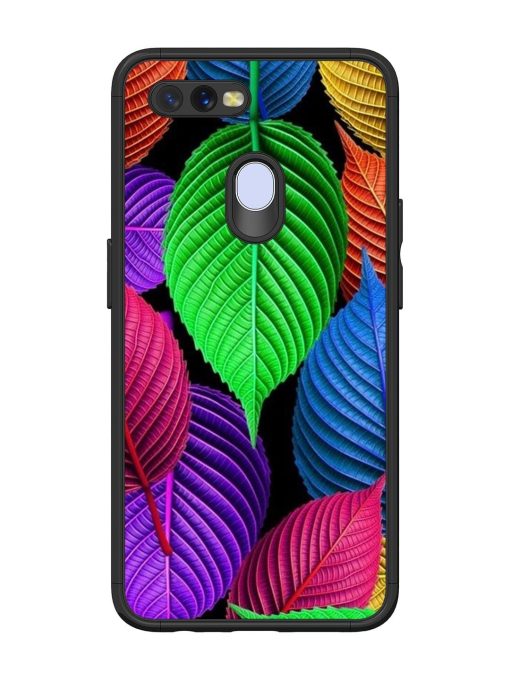 Rainbow Leaf Symphony Glossy Soft Edge Case for Oppo A7 Chachhi