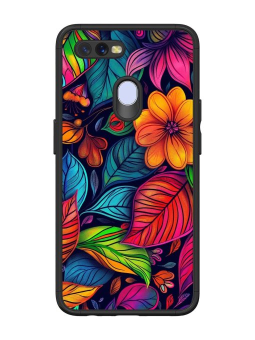 Rainbow Of Blooms Glossy Soft Edge Case for Oppo A7 Chachhi