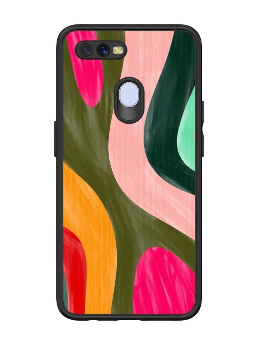 Wavy Wonderland Glossy Soft Edge Case for Oppo A7 Chachhi