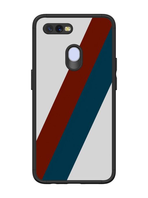 Slanted Stripes Glossy Soft Edge Case for Oppo A7