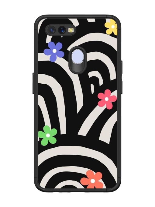 Rainbow Arcs Glossy Soft Edge Case for Oppo A7 Chachhi