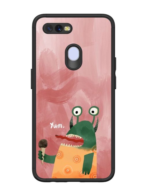 Hungry Monster Glossy Soft Edge Case for Oppo A7 Chachhi