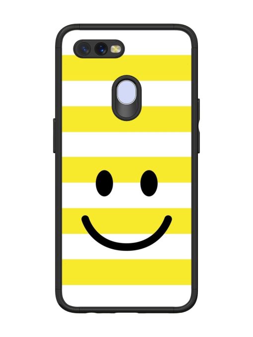 Smiling Stripes Glossy Soft Edge Case for Oppo A7 Chachhi